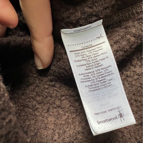 Smartwool Wool Blend Echo Lake Zip Up Vest, Brown, Men’s Size XXL - Picture 5 of 10